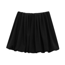 Simple and versatile lantern shaped half body short skirt Simple and versatile lantern shaped half body short skirt