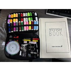 DIY Imitation Linen Sewing Book with Embroidery. Personalize, Improve Skills. Portable