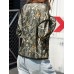 Printed Open Front Long Sleeve Jacket