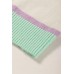 Personalized striped contrasting dopamine shoulder sweater for women