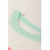 Personalized striped contrasting dopamine shoulder sweater for women