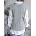 Hollow out Fried Dough Twists V-neck knitted vest sweater