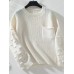 Solid color pocket pullover women's knitted sweater for autumn and winter fashion women's sweater top Solid color pocket pullover women's knitted sweater for autumn and winter fashion women's sweater top