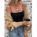 Bow tie knit cardigan jacket for women in autumn versatile long sleeved sweater top for outdoor wear