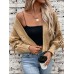 Bow tie knit cardigan jacket for women in autumn versatile long sleeved sweater top for outdoor wear