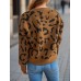 Leopard V-Neck Button Up Cardigan