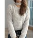 Cutout Knot Button Long Sleeve Cardigan