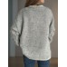 Cable Knit Round Neck Long Sleeve Sweater Cable Knit Round Neck Long Sleeve Sweater