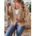 Pearl Open Front Long Sleeve Cardigan