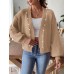 Pearl Open Front Long Sleeve Cardigan