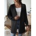 Open Front Long Sleeve Cardigan