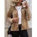 Pocketed Zip Up Collared Neck Long Sleeve Jacket