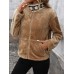 Pocketed Zip Up Collared Neck Long Sleeve Jacket