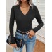V-Neck Long Sleeve T-Shirt