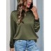 Casual hoodie pullover color blocked hooded sweatshirt for women