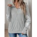 Printed long sleeved thin pullover women's hoodie