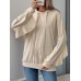 Sports and leisure personalized hooded ruffled long sleeved solid color hoodie for women