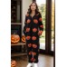 Pumpkin Half Zip Hooded Jumpsuit