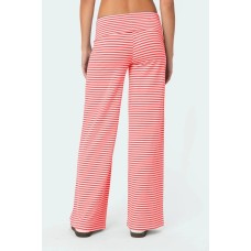 Striped loose pants autumn fashion sporty style hanging casual pants