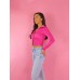 Polo collar single breasted long sleeved women's fashionable shirt