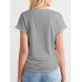New fashionable side pleated shoulder length short sleeved top for women's T-shirt