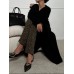 Loose and elongated imitation mink cardigan for women