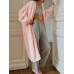 Loose and elongated imitation mink cardigan for women
