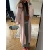 Loose and elongated imitation mink cardigan for women