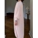 Loose and elongated imitation mink cardigan for women