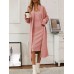 Knitted suit women's elegant vest dress+long cardigan jacket