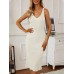 Knitted suit women's elegant vest dress+long cardigan jacket