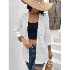 Lace Open Front Cover Up