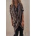 Full Size Contrast Long Sleeve Longline Top