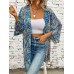 Beach vacation sun protection clothing summer printed loose women's kimono