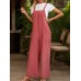 Square Neck Wide Strap Overalls