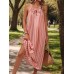 Perfee Striped Tie Neck Midi Cami Dress
