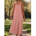 Perfee Striped Tie Neck Midi Cami Dress