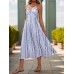 Perfee Tied Printed Halter Neck Midi Dress Perfee Tied Printed Halter Neck Midi Dress