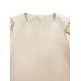 Round Neck Short Sleeve Top and Tied Pants Set