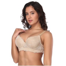 Underwear lace sexy bra thin mold cup steel ring
