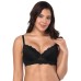 Underwear lace sexy bra thin mold cup steel ring