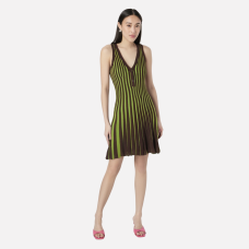 Fashionable and sexy spicy girl striped knitted dress Fashionable and sexy spicy girl striped knitted dress