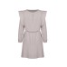 Round Neck Long Sleeve Mini Dress