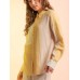 Contrast Button Up Long Sleeve Shirt
