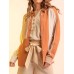 Contrast Button Up Long Sleeve Shirt