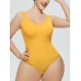 Scoop Neck Wide Strap Shaping Bodysuit