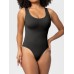 Scoop Neck Wide Strap Shaping Bodysuit