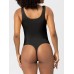 Scoop Neck Wide Strap Shaping Bodysuit