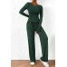 Casual suit asymmetrical long sleeved T-shirt wide leg pants casual sportswear