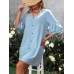 V-Neck Half Sleeve Mini Dress V-Neck Half Sleeve Mini Dress